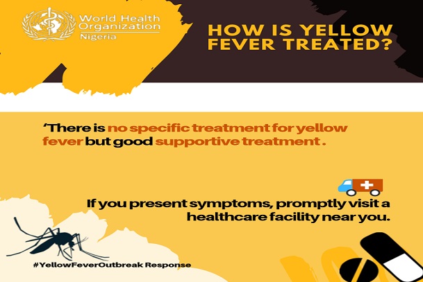 Yellow fever; treatment of yellow fever; what is yellow fever; management of yellow fever; signs and symptoms of yellow fever